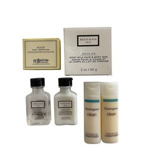 Beekman 1802 Goat Milk Face & Body Bar Shampoo Conditioner Trial Size Set